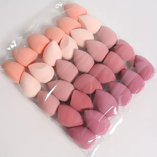 Conjunto de Esponjas de Maquiagem 7/18 Peças para BB Cream e Pó - Uso Seco/Úmido