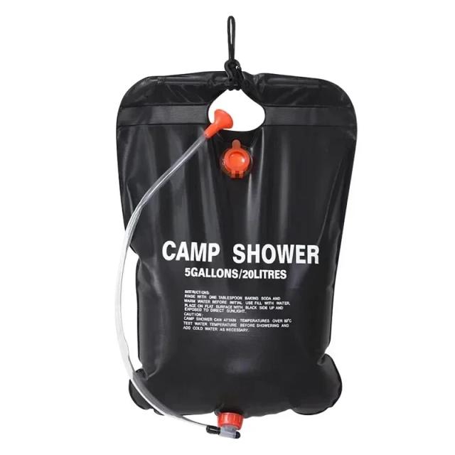 Saco de Chuveiro Solar 20L - Aquecimento Natural para Aventuras ao Ar Livre