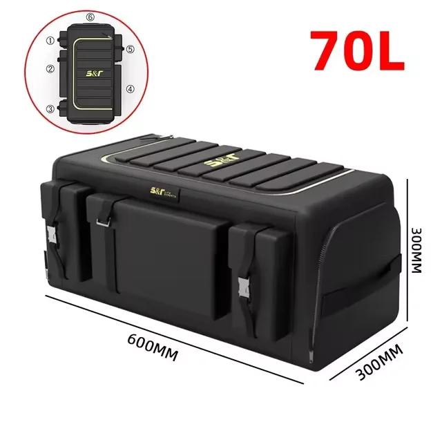 Organizador de Porta-Malas Universal 70L Dobrável com Tampa