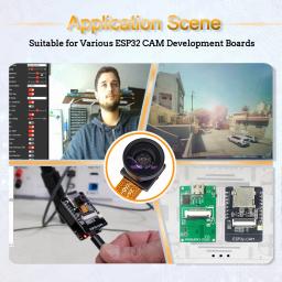 OV2640 Módulo de câmera para ESP32 CAM, 2MP, 222, 200, 180, 66, 120, 160 graus, 650nm, 850nm, visão noturna, DVP, 24PIN, 0,5mm, Novo - Image 5