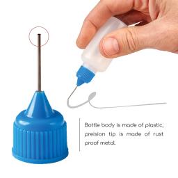 Chzimade 5 peças 30ml ferramentas de cerâmica de plástico recarregáveis garrafa de agulha espremível linha de ponto diy ferramentas de argila de polímero presentes - Image 4