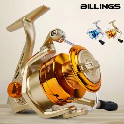Billings carretel de pesca giratório para água salgada de água doce carretel ultraleve dobrável esquerda/direita intercambiável fácil de transportar - Image 1
