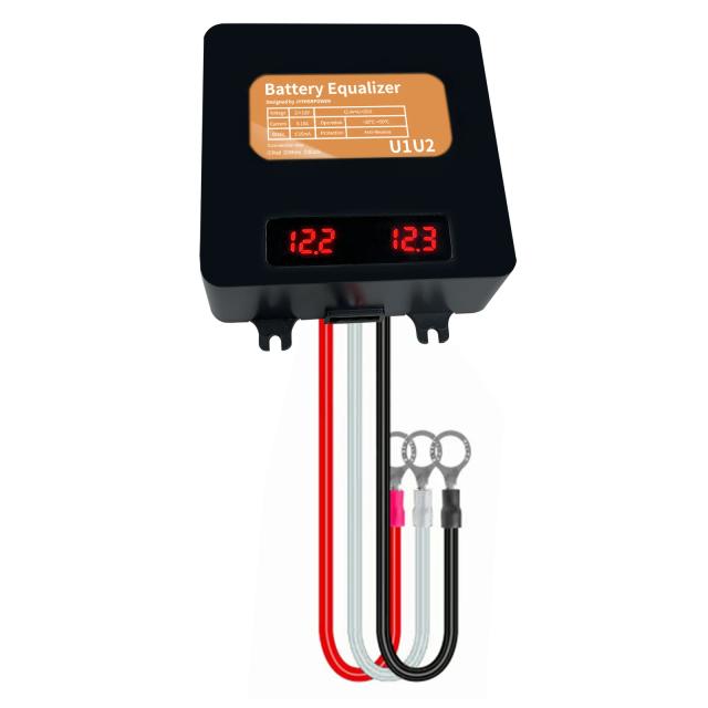Equalizador de Bateria 12V com Display LED para Sistemas Solares 24V-96V