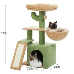Quadro de escalada para gatos, árvore de gato integrada, grande estrutura de luxo para gatos, cápsula espacial, villa de sisal para gatos - Image 6