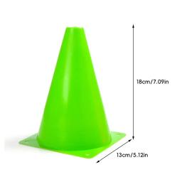 Cones de futebol de plástico equipamento de treinamento de futebol 18cm cones de marcação crianças cone de tráfego discos de agilidade curso de obstáculo esportes - Image 5