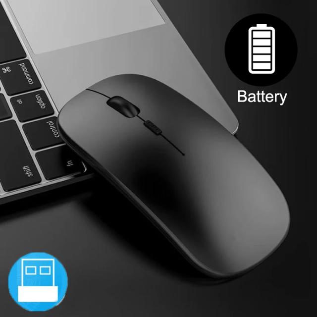 Mouse Sem Fio Ergonômico 2.4GHz 1600DPI para Escritório e Gamer