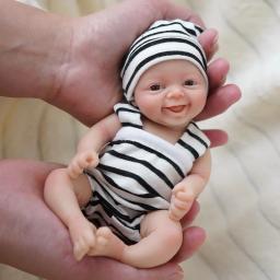 7 "menino e menina micro preemie corpo inteiro silicone boneca bebê "noah" realista mini boneca reborn surpreço crianças anti-stress - Image 2