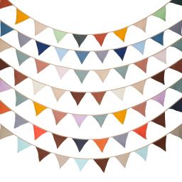 2.6m berçário tecido bunting 10 triângulo flâmula bandeiras festa decoração banner casa chá de bebê carnaval guirlanda - Image 1
