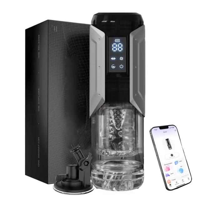 Masturbador Masculino Automático com Bomba Peniana Elétrico Portátil 7 Funções de Sucção e Impulso