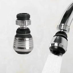 360 graus de rotação torneira bico aerador cozinha pulverizador cabeça poupança água torneiras aplicações para cozinha torneira do chuveiro - Image 1