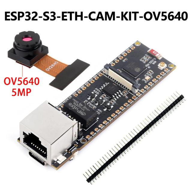 ESP32-S3 Placa de Desenvolvimento Ethernet com Câmera e PoE - 16MB Flash