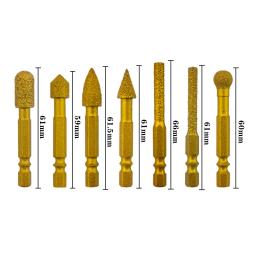 Kit com 3 Pontas Diamantadas para Retificação e Polimento de Ferro, Aço Inoxidável, Cerâmica e Azulejo, Compatível com Furadeiras - Image 6
