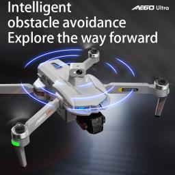Novo ae60 gps rc drone 8k câmera profissional hd sem escova 3 eixos cardan evitar obstáculos tela grande fpv drones rc quadcopter - Image 6
