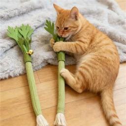 Brinquedos para Gatos: Brinquedo Interativo de Catnip para Limpeza dos Dentes, Bastão Molar de Catnip para Brincadeira Autônoma, Brinquedo de Morder com Som para Gatos - Image 2