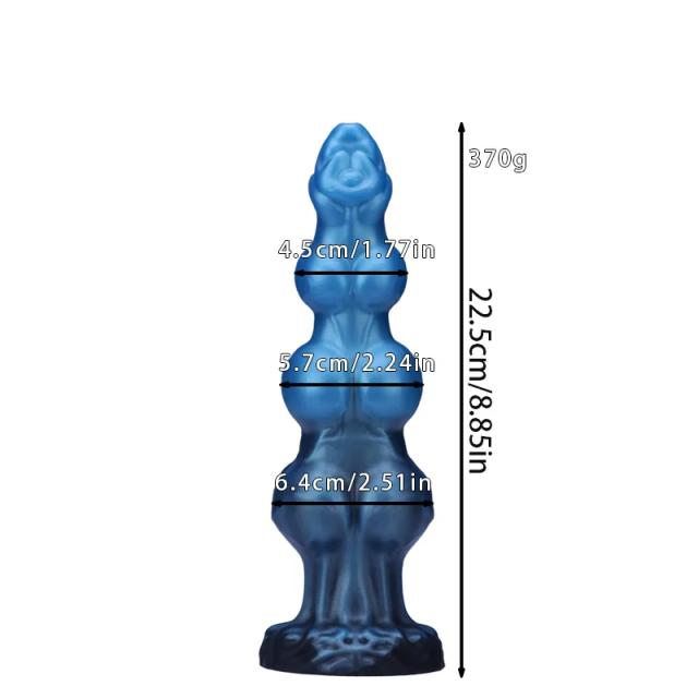 Plug Anal Alienígena Multicolorido Premium Silicone 3 Tamanhos