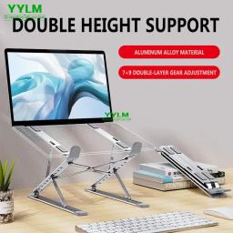 Companheiro Eficiente para o Escritório: Suporte Ajustável para Laptop em Liga de Alumínio com Resfriamento, Portabilidade e Estabilidade - Image 2