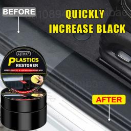Restaurador de plástico para carro, produtos de limpeza de carro com brilho preto, restauração de couro plástico, polimento automático e reparo, renovador de revestimento - Image 5