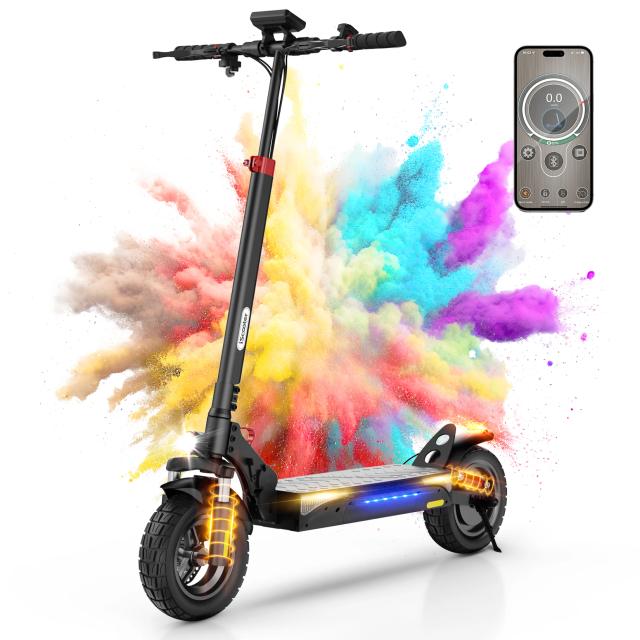 IScooter IX3 Scooter Elétrico 1000W 40km/h para Adultos, Pneus Off Road de 10 polegadas, Scooter Elétrico 10Ah 40km/h com APP