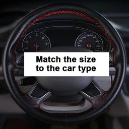 Capa de volante de carro em dois estilos, faça você mesmo, couro genuíno, trança com agulhas, linha, acessório interior de estilo de carro - Image 6