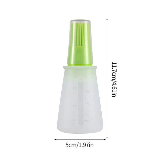 Dispensador de Óleo de Cozinha com Escova de Silicone Resistente ao Calor