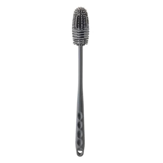 Escova de Silicone para Limpeza de Garrafas e Copos com Alça Longa
