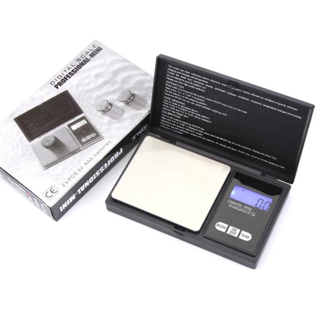 Balança Digital de Precisão 0.01g Aço Inoxidável Portátil 100g