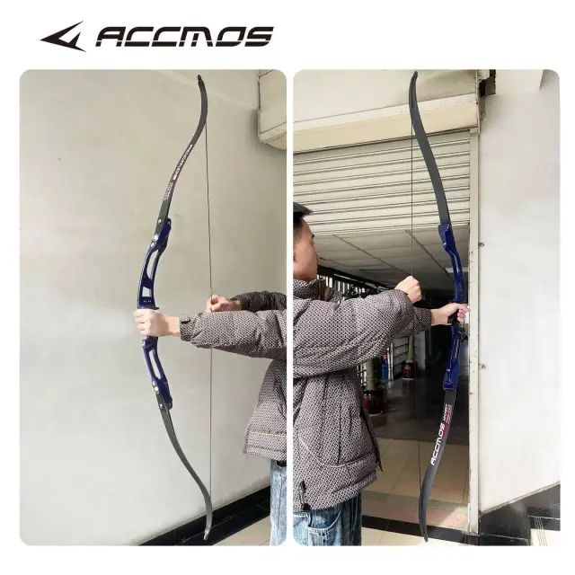 Accmos Membros de Arco Recurvo Fibra de Carbono ILF 68" 24-48lbs Tiro com Arco