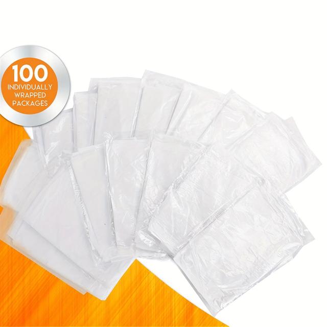 100 Aventais Plásticos Brancos Descartáveis para Cozinhar Pintura Restaurante