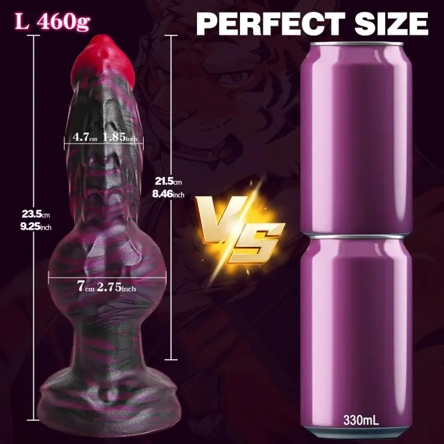 Plug Anal Animal Grande Pênis Ventosa Massagem Próstata Brinquedo Sexual