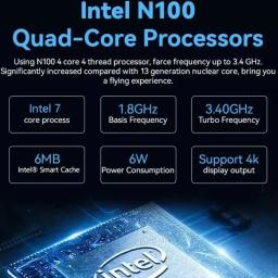FIREBAT T8 Pro Intel N100 Mini PC Windows 11 16GB DDR5 512GB SSD Dual Gigabit Ethernet Port WIFI5 BT4.2 4K HD PC multifuncional - Image 2