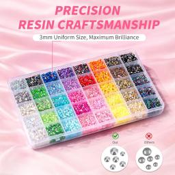 Kit de Strass de Resina Jelly para Decoração, Cristais e Pedras Flatback para Arte de Diamante, Kits de Arte de Diamante para Adultos - Image 3