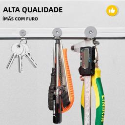 Ímã Redondo de Neodímio Super Forte com Furos, Ímãs N35 Magnéticos Permanentes NdFeB para Geladeira 20x3-5 25x3-5mm - Image 6