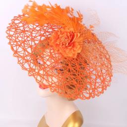 Novo fascinator casamento headpieces feminino flor headwear para igreja derby chapéu cocktail fascinators bandana nupcial pillbox boné - Image 6