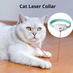 Coleira Laser Recarregável para Gatos, Brinquedo Interativo Automático com Infravermelho para Gatinhos, Alivia a Ansiedade, Suprimentos para Animais de Estimação - Image 4