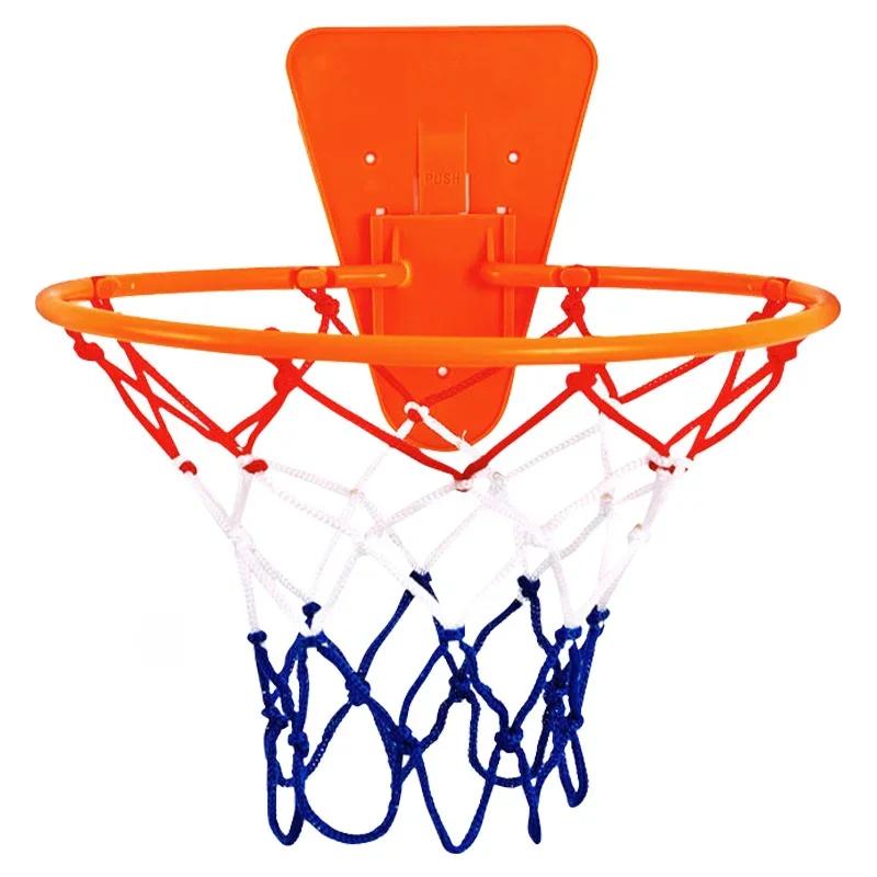 Aro de Basquete Dobrável de Parede para Uso Interno, Equipamento de Treinamento de Basquete Silencioso para Crianças - Image 1