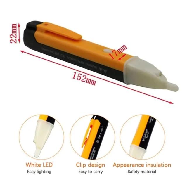 Caneta Testadora de Tensão Sem Contato 90-1000V AC com LED