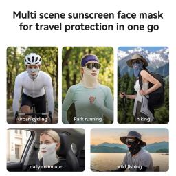 ROCKBROS Lenço Facial Unissex Respirável para Atividades ao Ar Livre, Protetor de Pescoço, Máscara Facial Anti-UV para Ciclismo, Protetor Solar para o Rosto - Image 2