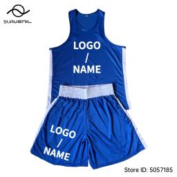 Shorts de boxe das mulheres dos homens crianças muay thai shorts mma rashguard logotipo personalizado sanda wushu uniforme ginásio artes marciais kickboxing calças - Image 5