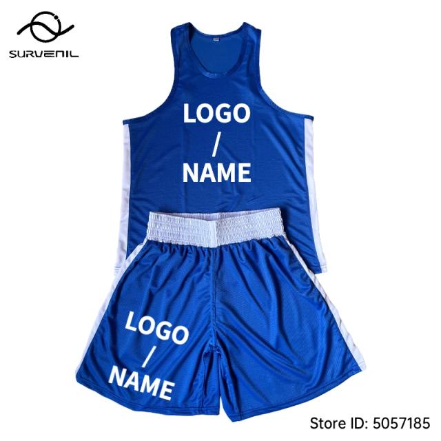 Shorts e Regata de Boxe Muay Thai MMA Kickboxing - Poliéster Premium Unissex