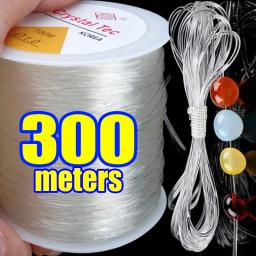 100/300M Elastic Beading Thread 0.5-1mm Stretch String DIY Jewelry Making Necklaces Bracelets Strong Durable Crystal Cord Thread - Image 1