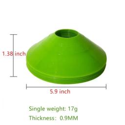 Conjunto de 1 a 10 placas de cone para futebol, placas de treinamento de futebol, equipamento de marcação de campo para prática de agilidade, equipamento de treinamento esportivo. - Image 6
