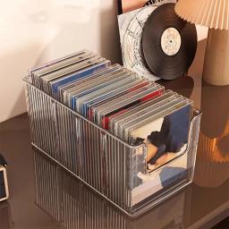 Suporte para Discos de CD, Rack de Armazenamento de Discos de Vinil Preto para Mesa, Organizador de Fitas Magnéticas, Ferramenta de Armazenamento para Coleção - Image 3