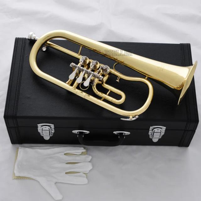 Flugelhorn Bb Flugel Horn Gold com Estojo