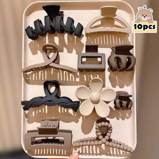 Conjunto 10 Peças Grampos de Cabelo Vintage Multicoloridos para Meninas