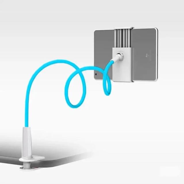 Suporte de Mesa Flexível "Pescoço de Ganso" para Tablets e Smartphones de 4-11 Polegadas