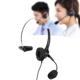 Novo Headset Telefônico RJ9 2026 com Fone de Ouvido 330 °   Microfone Ajustável para Casa e Escritório de Call Center, Telefone Fixo - Image 1