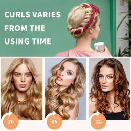Haste de ondulação sem calor, faixa de cabelo sem calor, rolos de cabelo preguiçosos, modeladores de cabelo macios, cachos de dormir, ferramentas de estilo de cabelo - Image 5