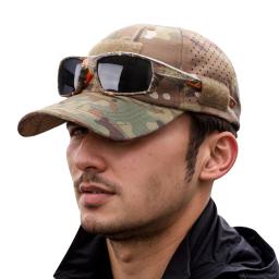 Boné de beisebol camuflado unissex, chapéu de proteção solar respirável para caça, caminhadas, corrida, pesca, acampamento - Image 1