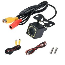 Câmera de Ré HD Grande Angular para Carro, Câmera de Vídeo para Veículos, Câmera de Ré com 12 LEDs para Visão Noturna e Estacionamento - Image 1
