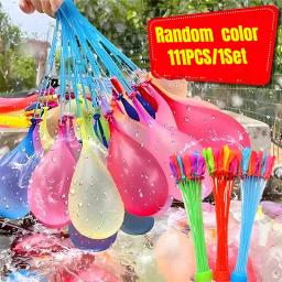 111 peças/1 conjunto de Balões de Água de Enchimento Rápido, Bombas de Água de Verão, Brinquedos para Festa na Piscina, Jogo de Equipe ao Ar Livre, Brinquedos de Água para Praia, Decoração Divertida para Festivais - Image 1